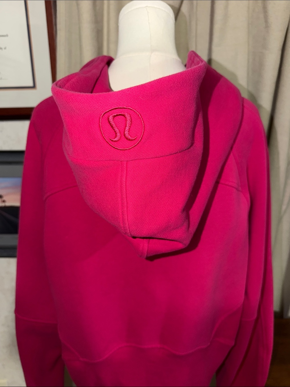 Lululemon Fuchsia Full-Zip Oversized Cropped Hoodie XL - Picture 5 of 8